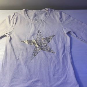 White shirt with a star